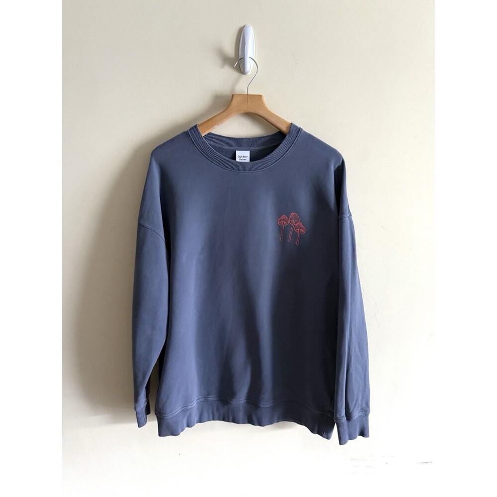 Outdoor Voices Sweater‎ Men's Women’s L Pullover Crewneck Earthling Blue Unisex